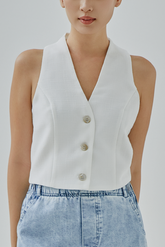 Amberly Tweed Vest Top